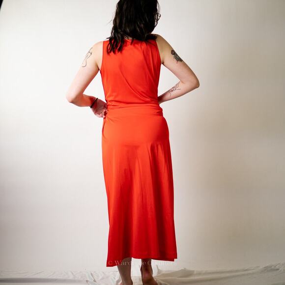 Vintage 1960's Embroidered Gossard Artemis Coral Dress - Picture 2 of 6